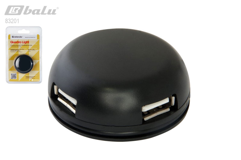  USB Defender Quadro Light USB2.0-, 4 , 