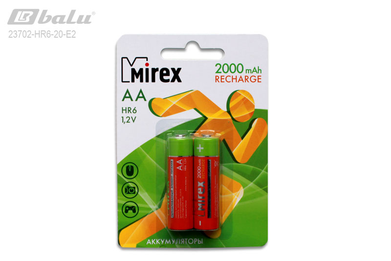  AA Mirex Ni-MH  1,2V 2000 mAh, 2 /, .