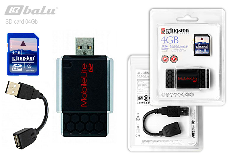 SD-card KINGSTON 4 Gb MobileLite G2